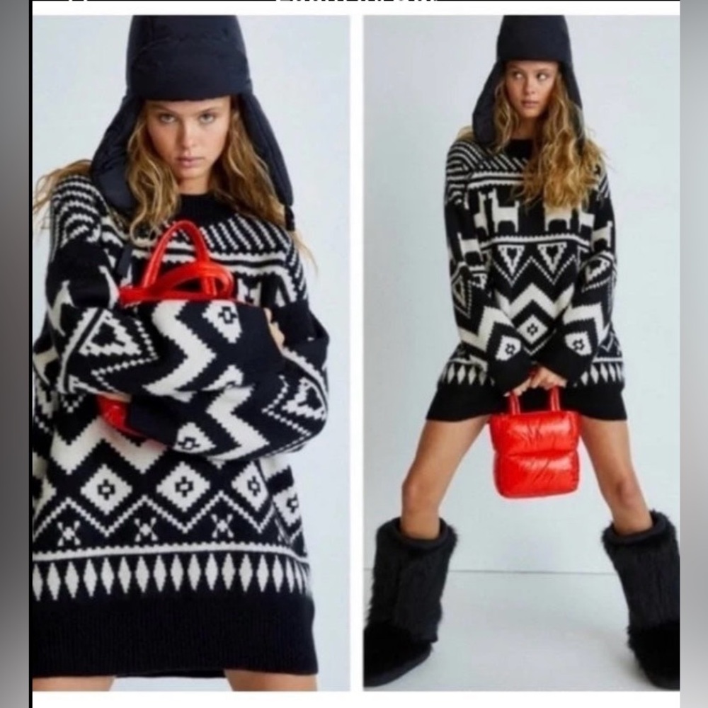 H&M Llama Black Jumper